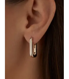 Серьги Скобы в бронзе