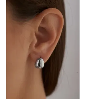 Серьги Капли в серебре 