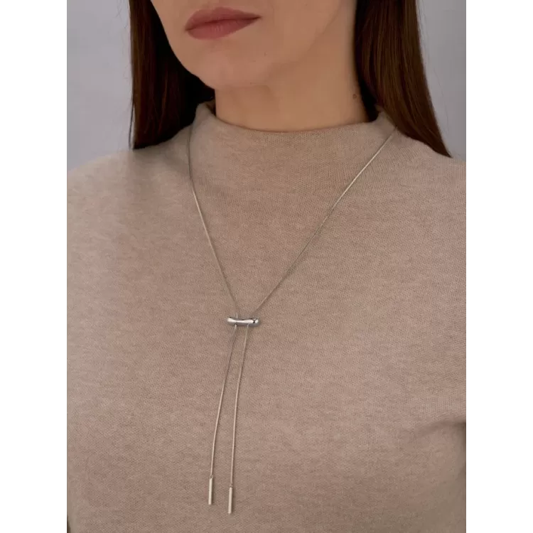 Подвеска Бегунок серебристый Meduza Crystal