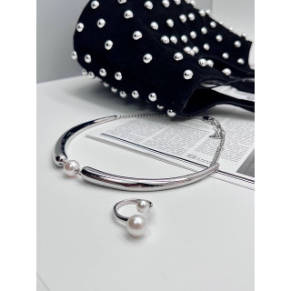 Чокер акцентный с жемчугом Майорка 