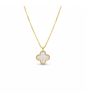 Подвеска Ванклиф с перламутром в золоте 