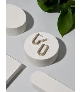 Серьги Скобы в бронзе