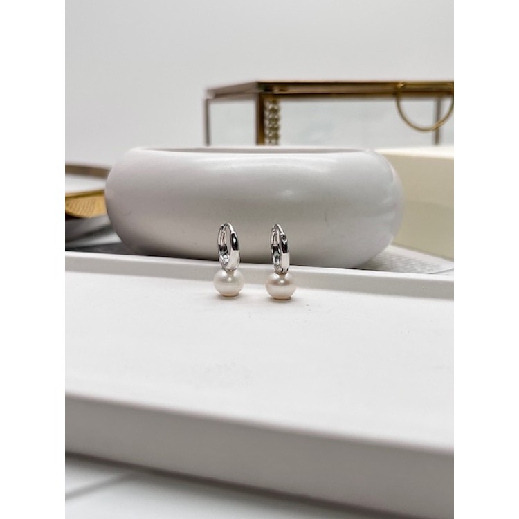 Серьги с речным жемчугом (маленькие)