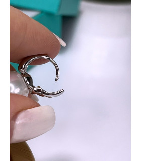 Серьги с жемчугом Майорка в белом золоте