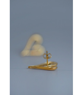 Серьги Сердечки золото