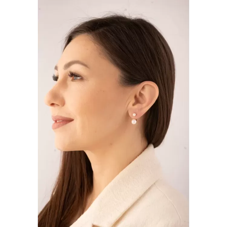 Серьги Диор с жемчугом Майорка в золоте