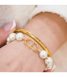 Браслет Диор с жемчугом Майорка в золоте