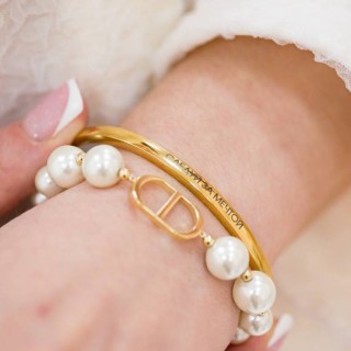 Браслет Диор с жемчугом Майорка в золоте