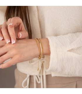 Браслет Тройной в золоте