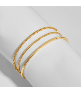 Браслет Тройной в золоте