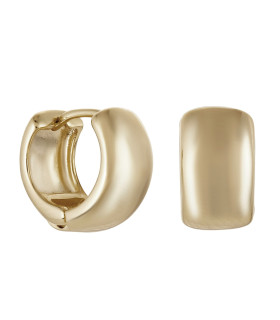 Серьги мини-хупы в бронзе