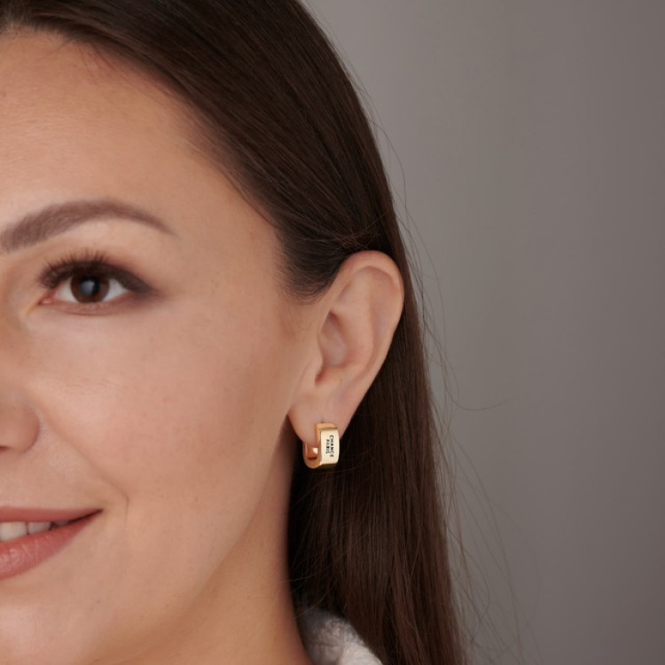 Серьги Chance в золоте Meduza Crystal