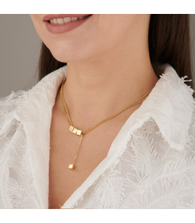 Подвеска Три куба в золоте