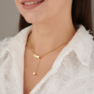 Подвеска Три куба в золоте