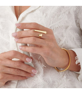 Кольцо Безразмерное асимметрия в золоте