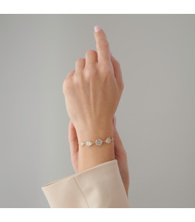 Браслет паутинка в золоте