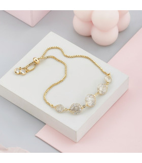 Браслет паутинка в золоте