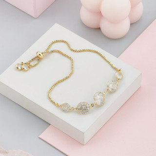 Браслет паутинка в золоте