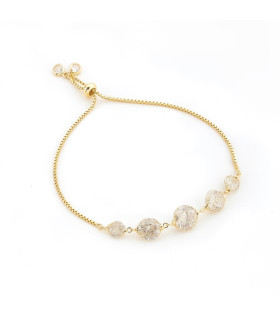 Браслет паутинка в золоте