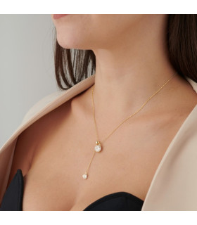 Колье паутинка в золоте