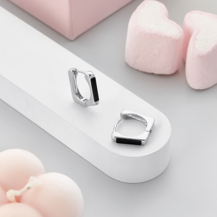 Серьги квадрат Meduza Crystal