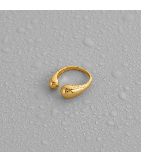 Кольцо капля безразмерное в золоте