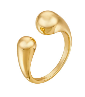 Кольцо капля безразмерное в золоте