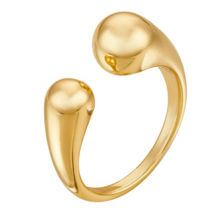 Кольцо капля безразмерное в золоте