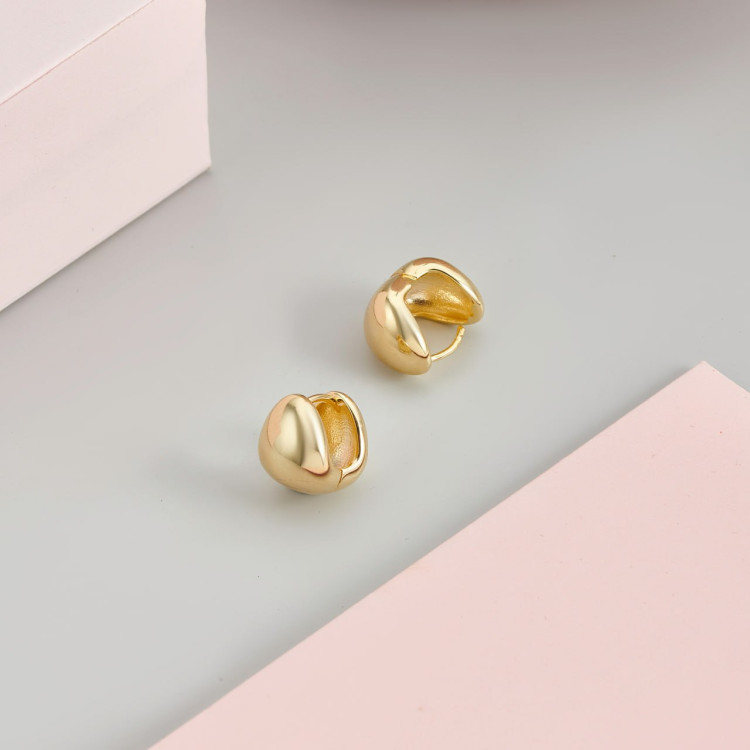 Серьги капли в золоте Meduza Crystal