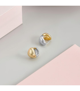 Серьги капли биколор