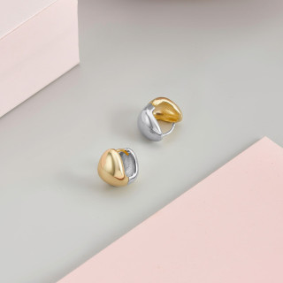 Серьги капли биколор