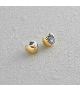 Серьги капли биколор