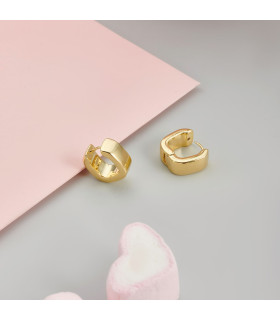 Серьги квадратные в золоте 