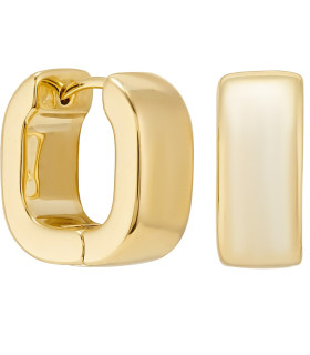 Серьги квадратные в золоте 