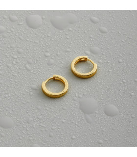 Серьги колечки маленькие в золоте