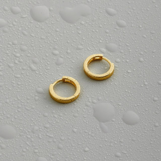 Серьги колечки маленькие в золоте