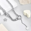 Подвеска Цепь серебристая Meduza Crystal
