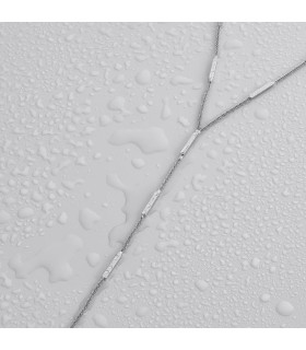 Колье галстук на шею серебристая