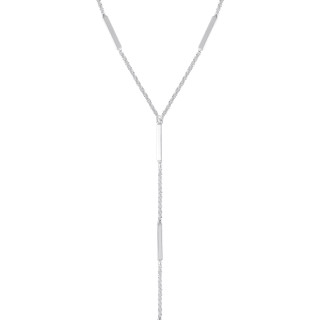 Колье галстук на шею серебристая