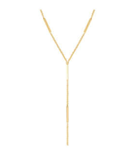 Колье галстук на шею в золоте