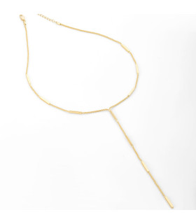 Колье галстук на шею в золоте