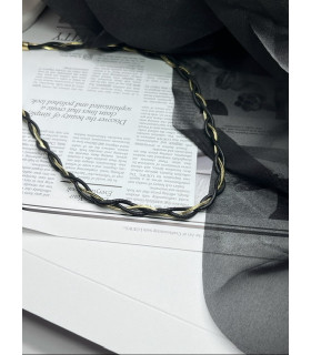 Подвеска Двойная с золотой вставкой 