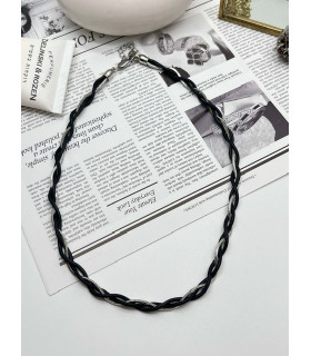 Подвеска Двойная с серебряной вставкой 