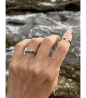 Кольцо Узел в серебре