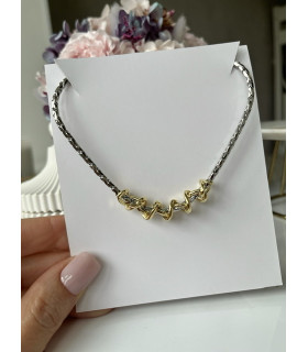 Подвеска плетёная в золоте