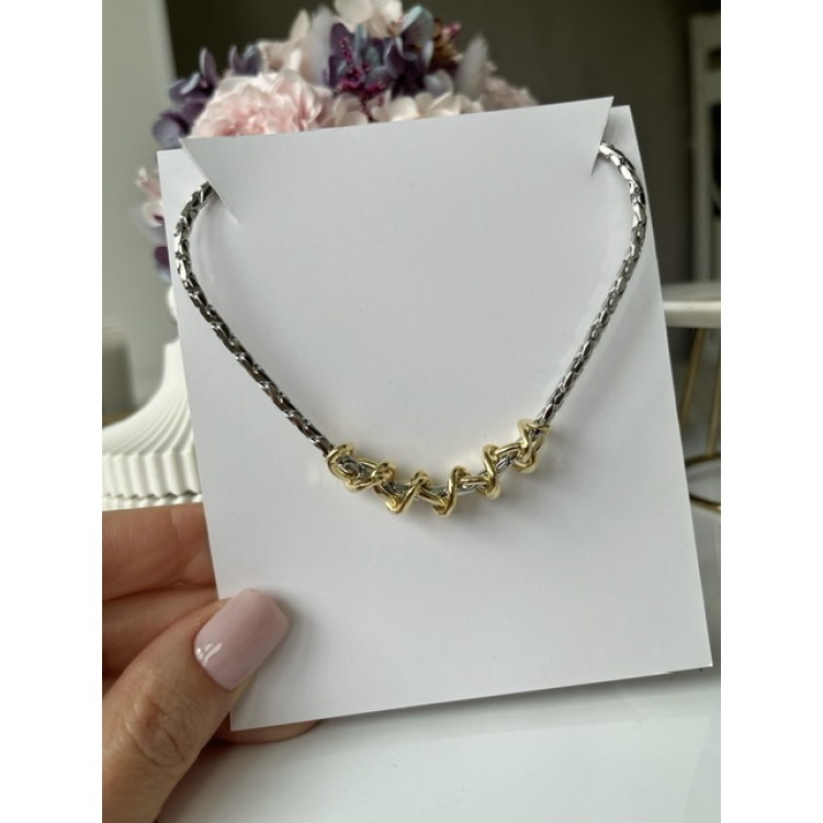 Подвеска плетёная в золоте Meduza Crystal