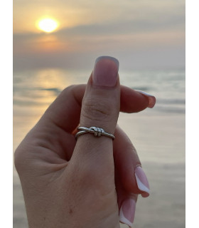 Кольцо Узел в серебре