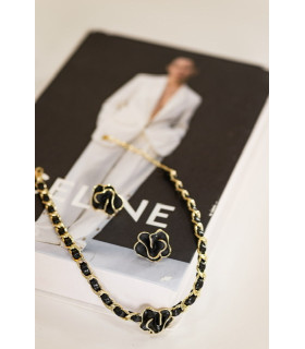 Серьги Цветок в золоте