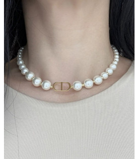Колье Диор с жемчугом Майорка в золоте