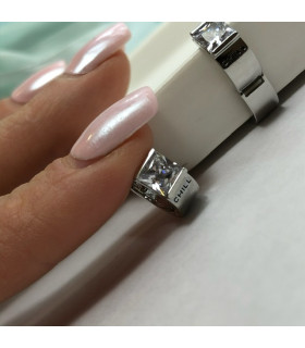 Серьги Чил в белом золоте